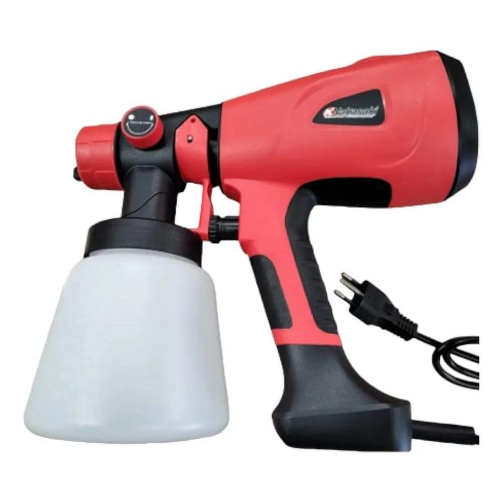 5X Pistola De Pintura Elétrica Pulverizador 800W Bico Metal