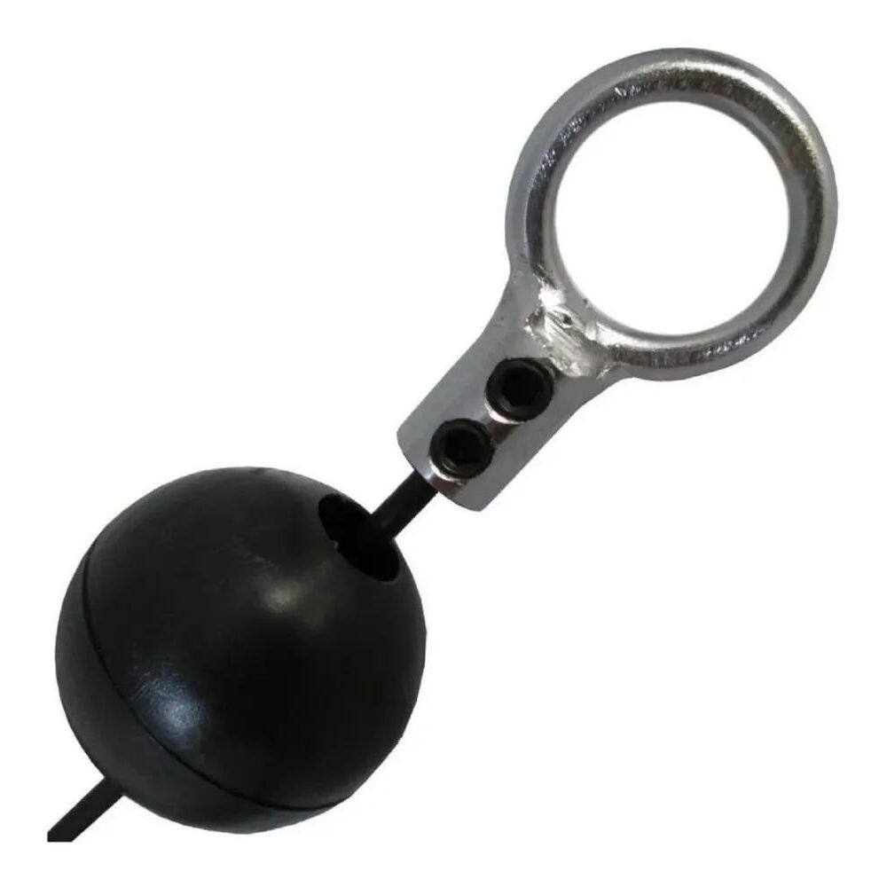 5X Kit 1 Terminal Argola E 1 Bolinha Para Cabo De Aço Acade