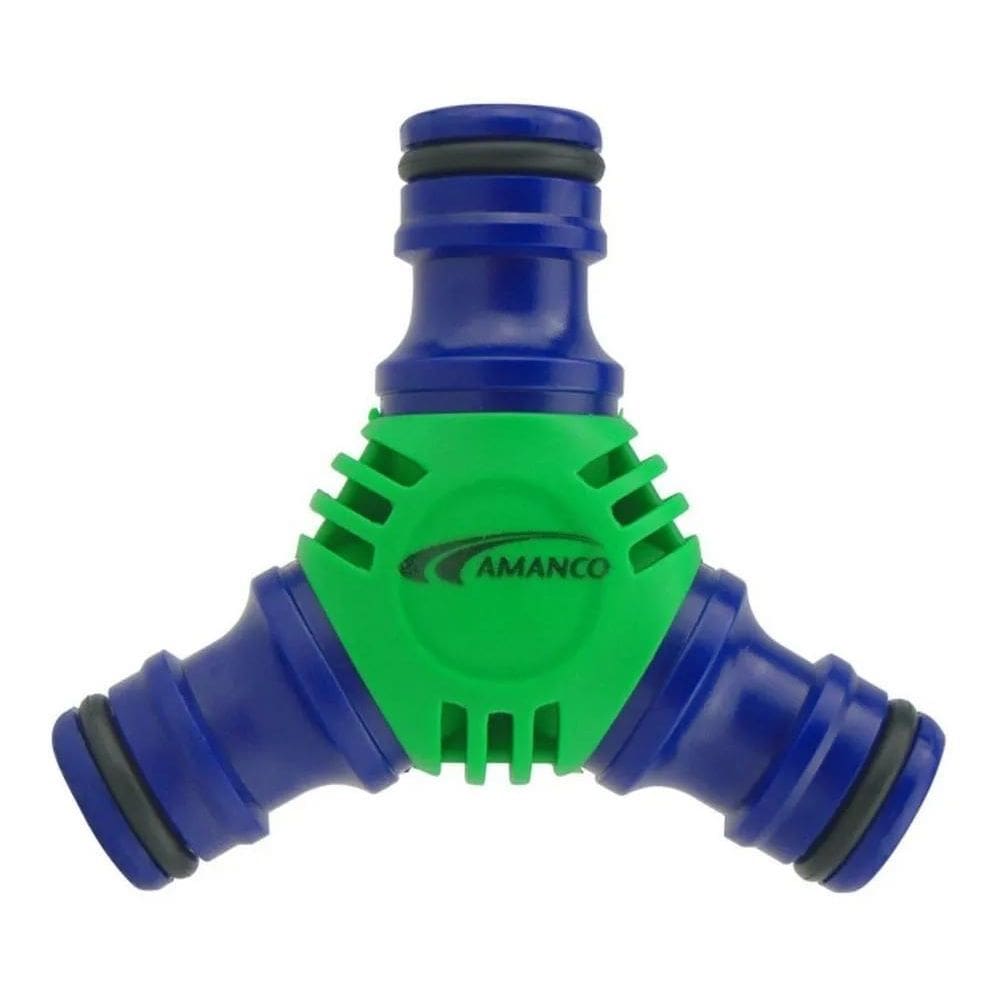5X Conector Derivação Y Engate Rápido Amanco Cor Verde