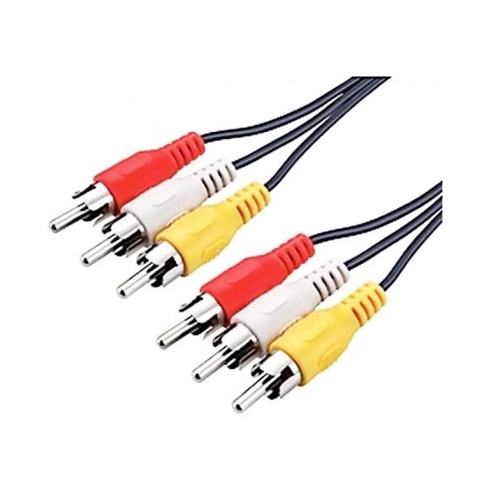 Cabo Rca Para Televisão Tv Tubo Led Lcd Plasma 15 Metros