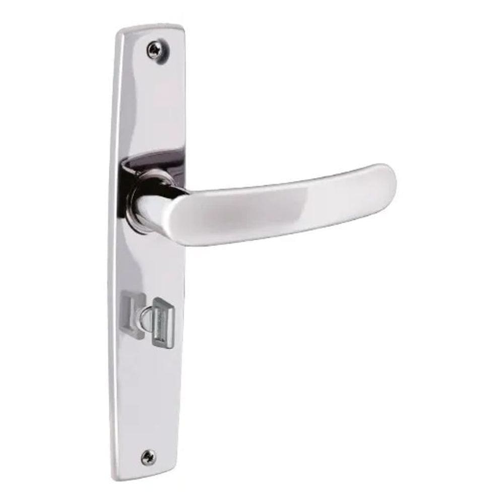 5X Fechadura Porta Banheiro Inox Polido Aliança 2800/41 Prem