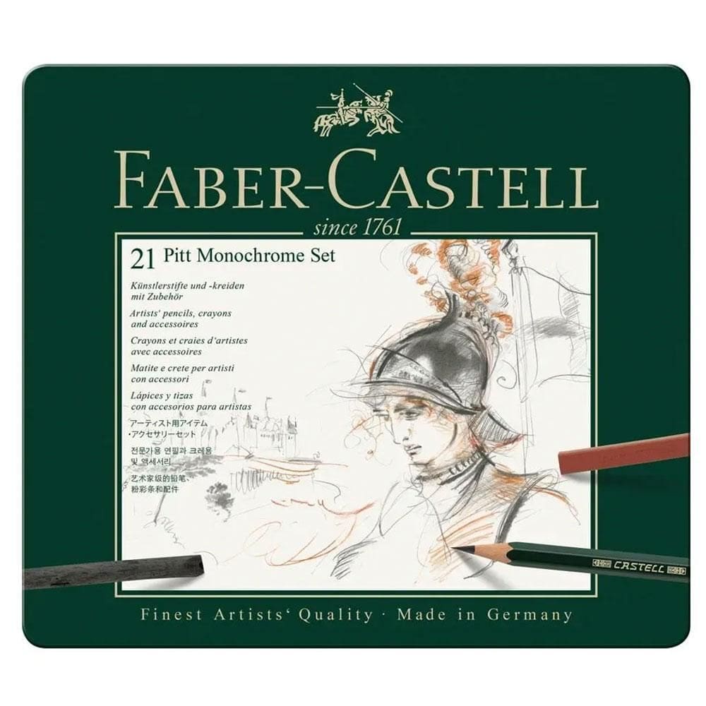 Lápis de cor 21 cores Pitt MonoCromático Faber-Castell