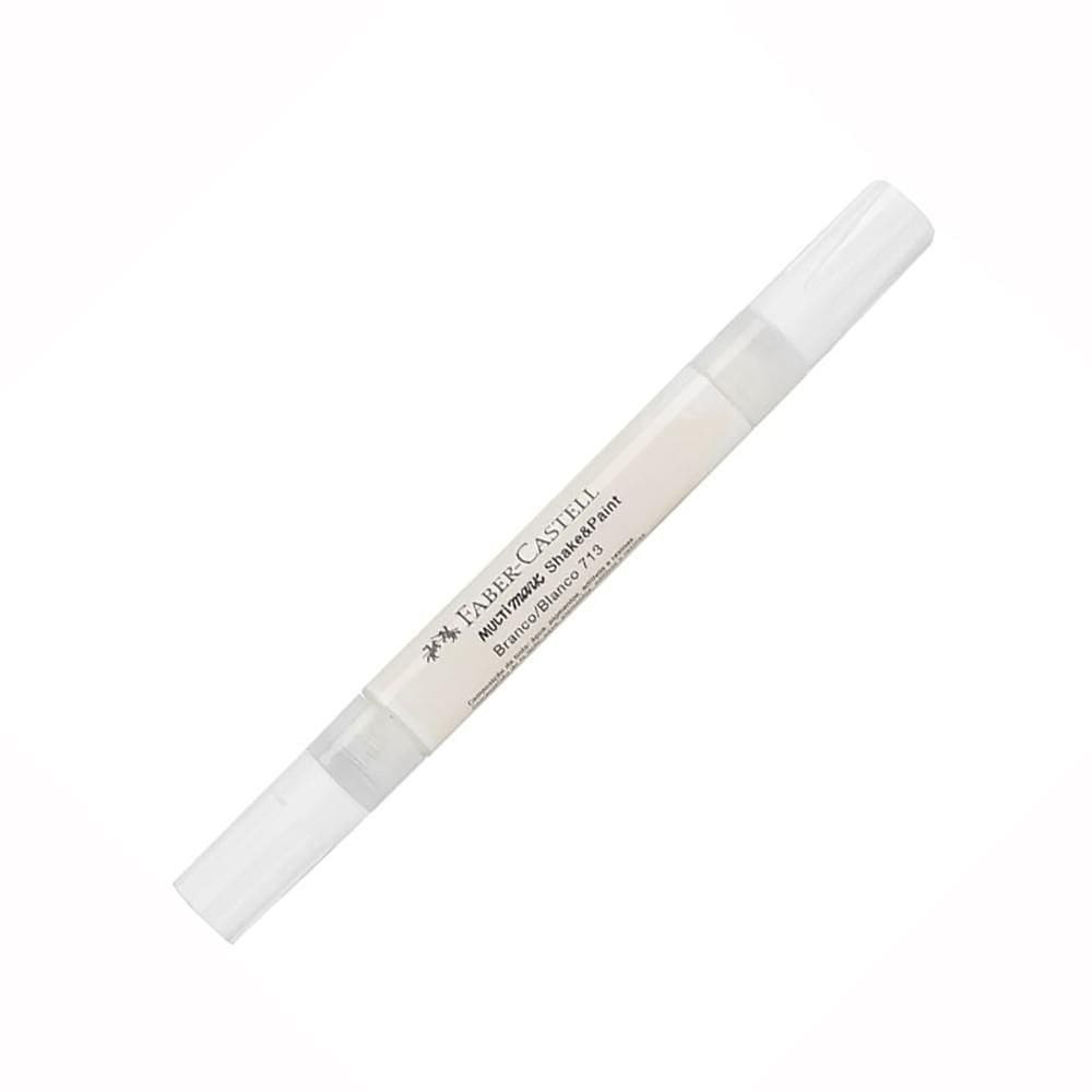 Marcador permanente Multimark Branco - Faber-Castell