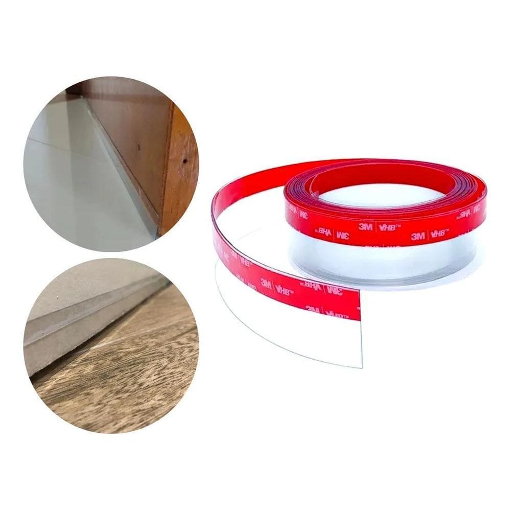 5X Protetor Veda Fresta Porta 3Mt X 2Cm Transparente Rodo Ag