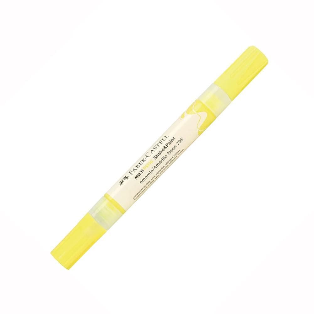 Marcador permanente Multimark Amarelo Neon Faber-Castell