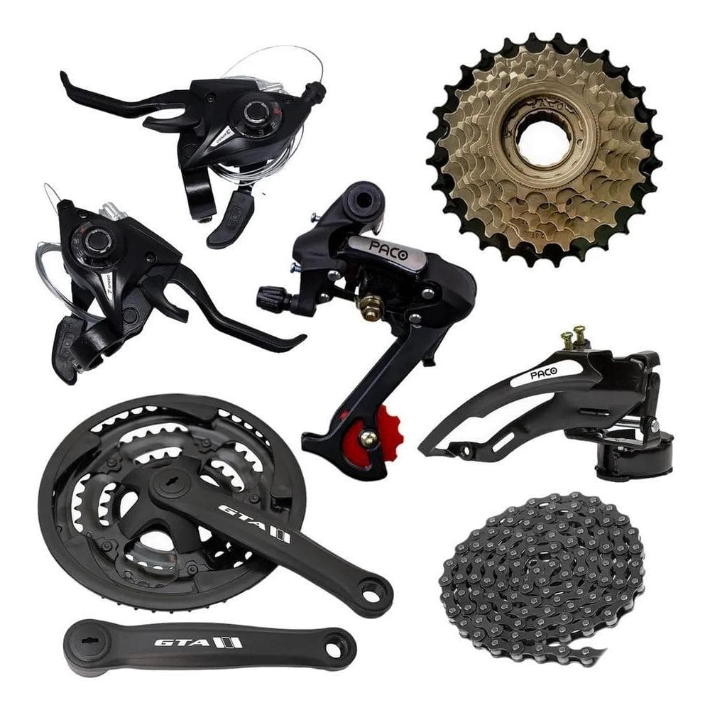 5X Kit Paco Bogebike 21 Velocidades Para Bicicleta Com Rapid