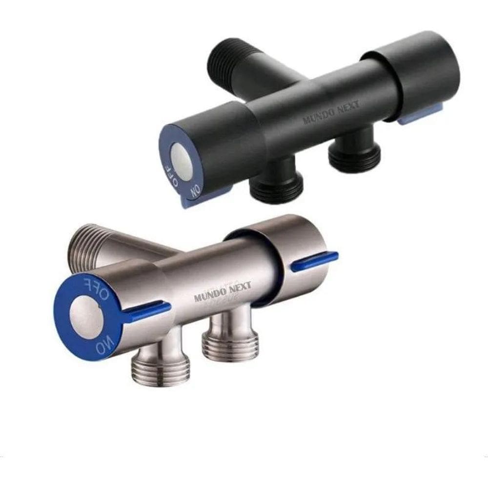 5X Tubo Conexão T Metal Para Torneira Monocomando Água Fria