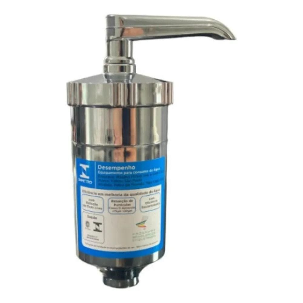 5X Filtro Copo Abs Com Refil Universal Para Pia Cozinha