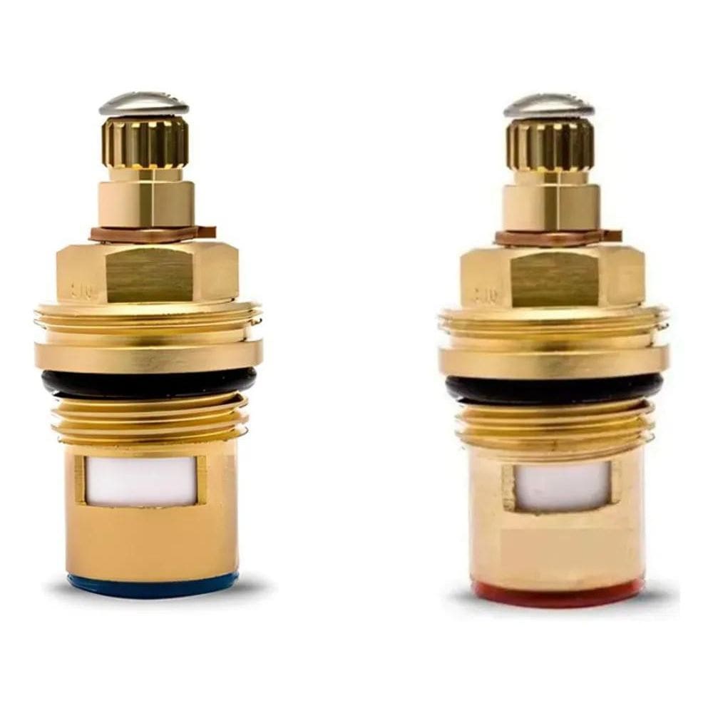 5X Kit 2 Pcs Reparo 1/4 Volta Misturador Estria Padrão Deca
