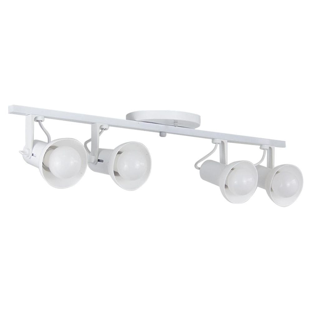 Spot Trilho 4 Sobrepor Direcionável E-27 Branco
