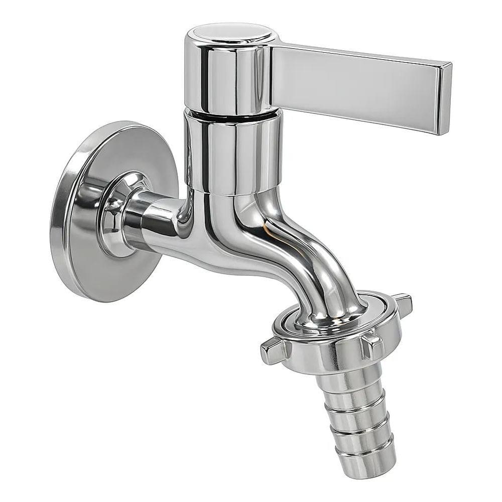 5X Torneira 100% Metal Inox Jardim Tanque Máquina 1/2 3/4 50