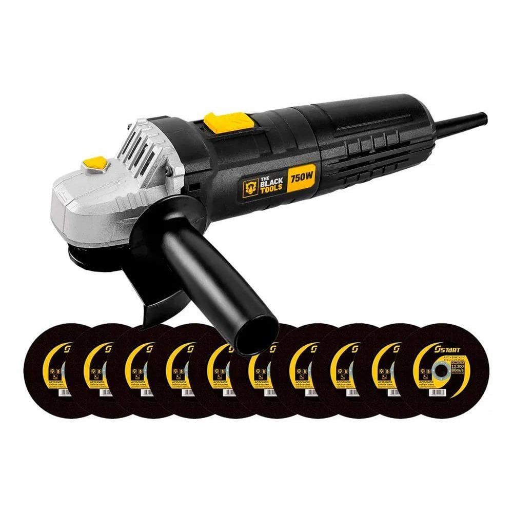 5X Esmerilhadeira Lixadeira Angular Bte750 4.1/2 750W Com Di