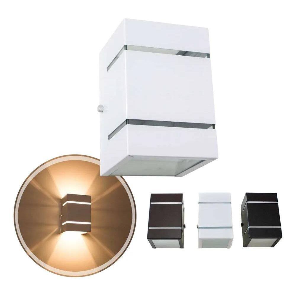 5X Arandela 2 Focos E Frisos Externa Parede Muro St327
