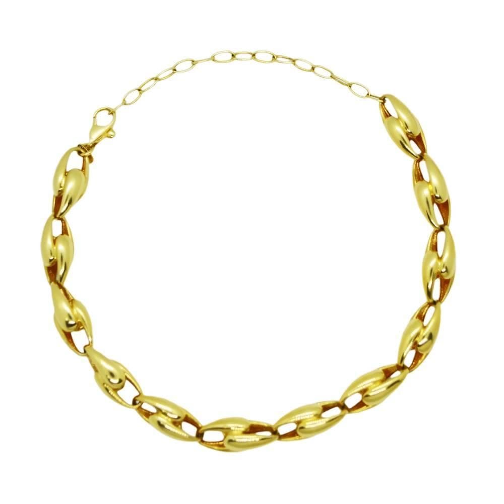 Pulseira Gotas Vazadas 22,5Cm Em Ouro 18K