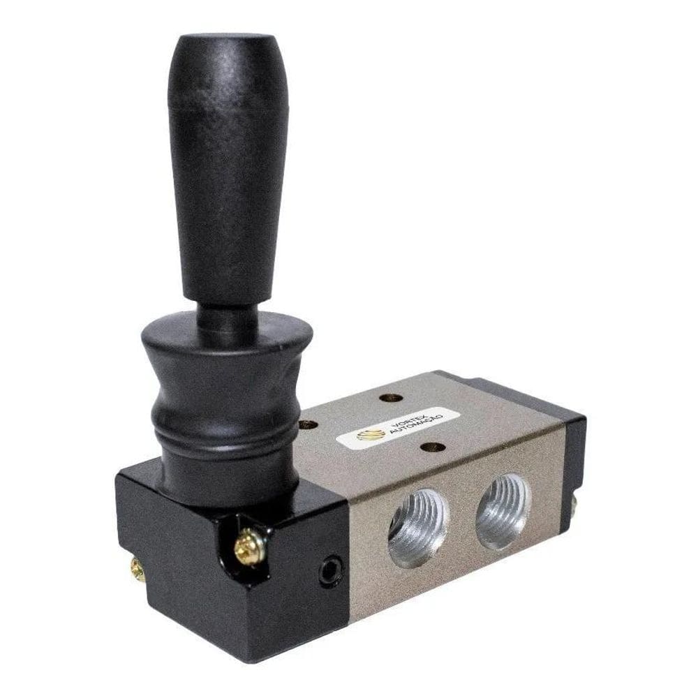 5X Válvula Pneumática 5/2 Vias Alavanca Mola 1/4 Bsp