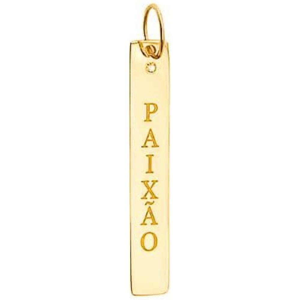 Pingente Paixão1 Diamante Em Ouro 18K