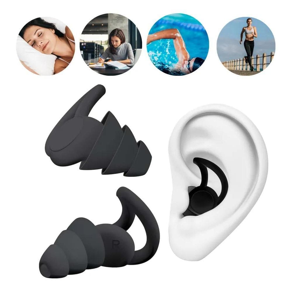 5X Tampão De Ouvido Protetor Auricular Dormir Natação Antiru