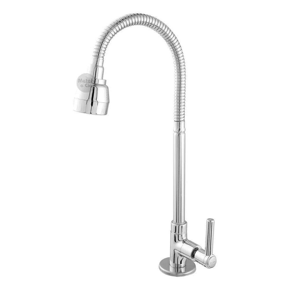 5X Torneira Gourmet Para Pia Cozinha Bancada Flexível 2 Jato