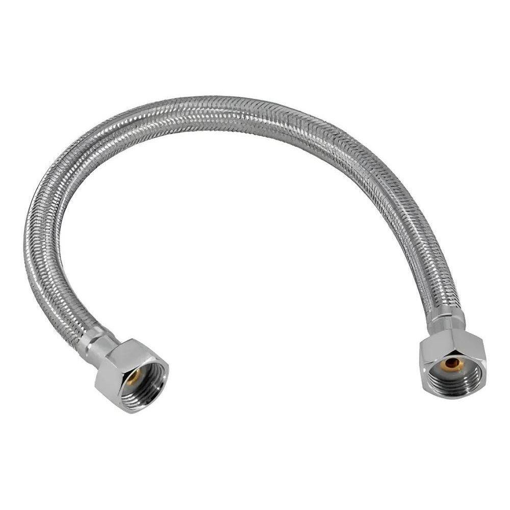 5X Rabicho Engate Mangueira Trançado Aço Inox Flexível 50 Cm