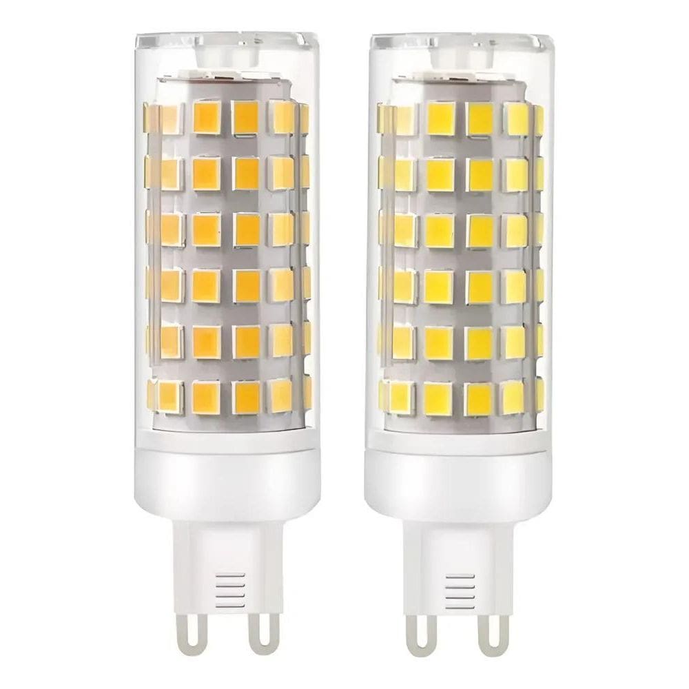 5X Kit 2 Lâmpadas Halopin Soquete G9 5W Led Cores Fria / Que
