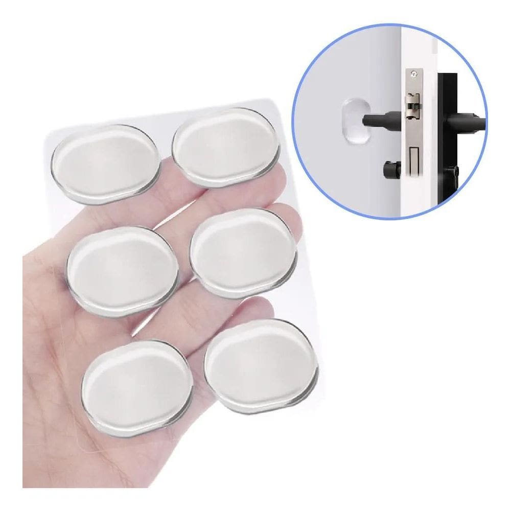 5X 24 Protetor Porta Adesivo Gel Silicone Anti Impacto Pared