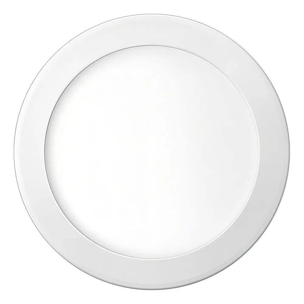 5X Plafon Led Embutir 18W 6500K Redondo Branco Frio Elgin