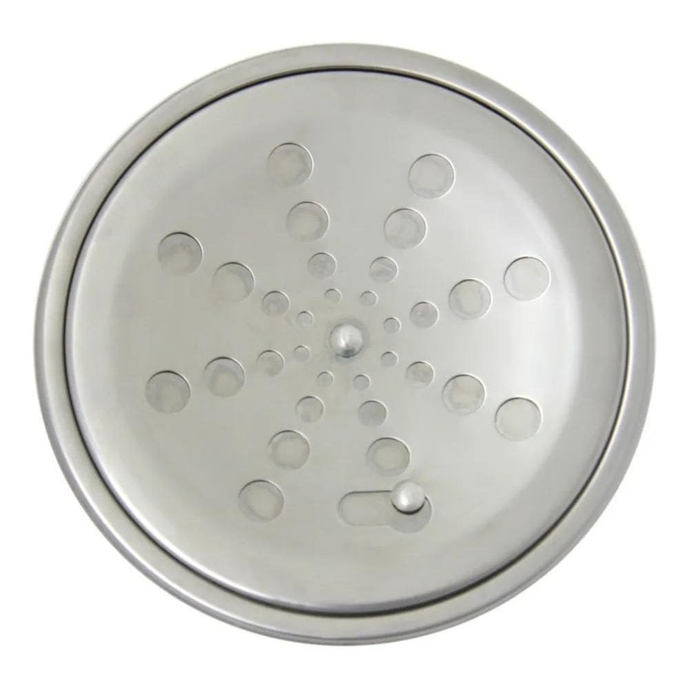 5X Grelha Ralo Redondo 150Mm + Porta Grelha Caixilho Inox