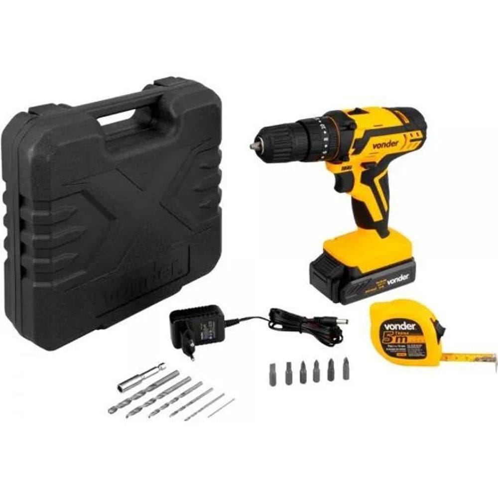 5X Vonder Furadeira E Parafusadeira A Bateria Pfv 012