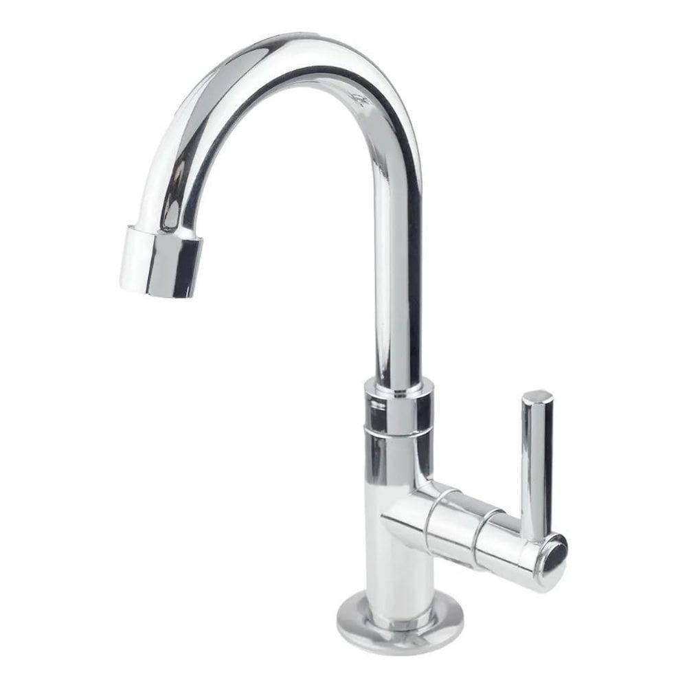 5X Torneira Lavatório Banheiro Lavabo Bica Móvel Abs Cromada