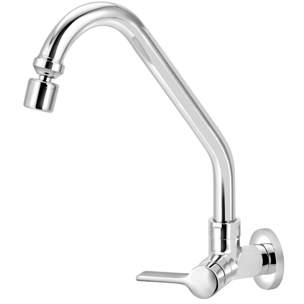 Torneira para Cozinha Clean 1/4 de Volta Bica Móvel C62  Cromada de Parede - VTP620CWB - ESTEVES