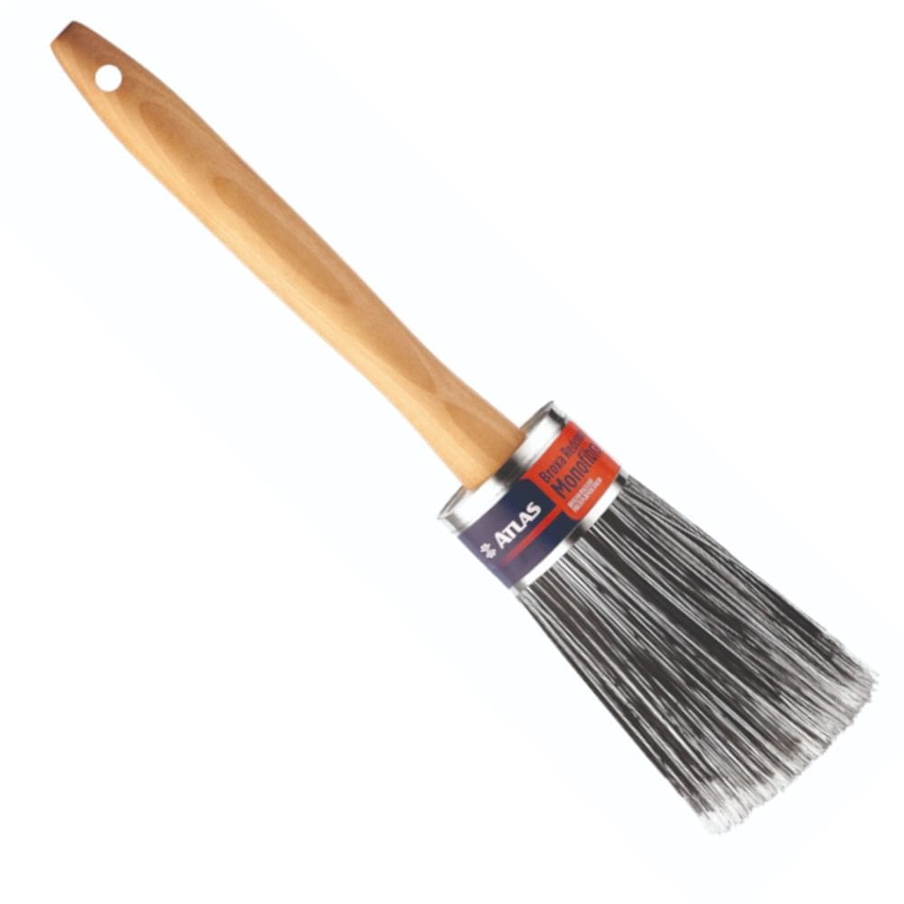 Broxa Redonda Multiuso Monofibra com Cabo de Madeira- AT798 - PINCÉIS ATLAS