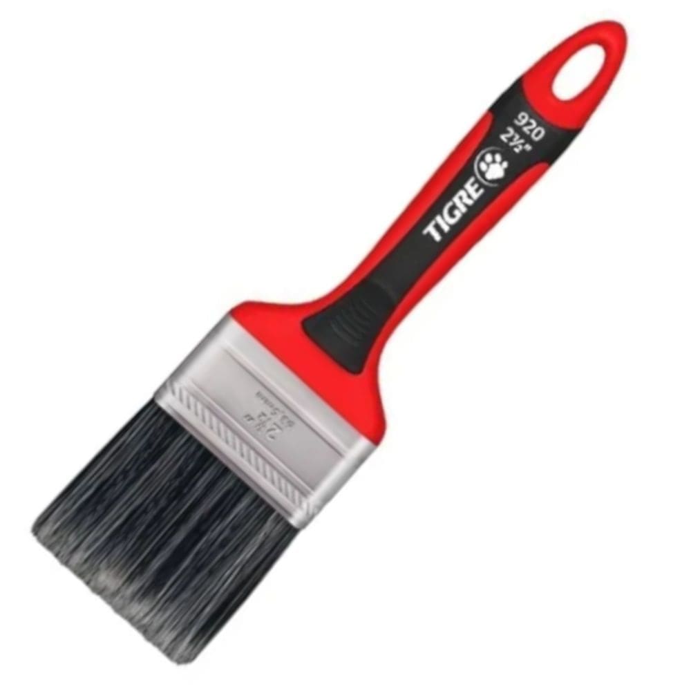 Trincha Premium Sintético Gris 920  2.1/2”  - 60920010 - PINCÉIS TIGRE
