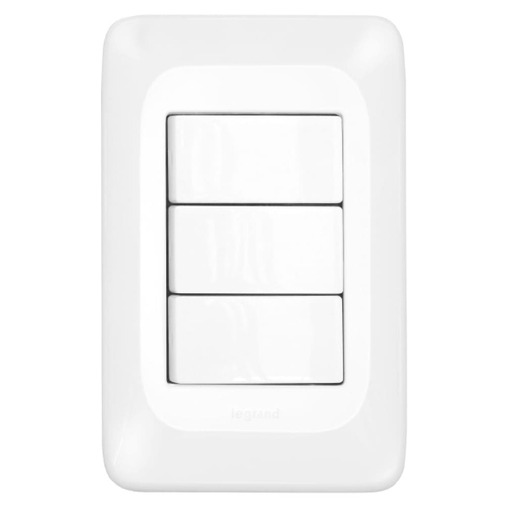 3 Interruptores Simples 4x2 - LGX111 - PIAL