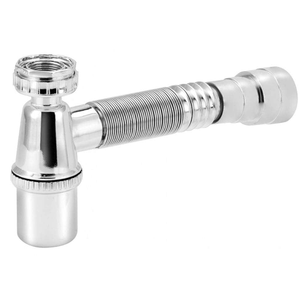Sifão Universal Saída Extensível e Porca Plástica Cromado - VSP350CWG - ESTEVES