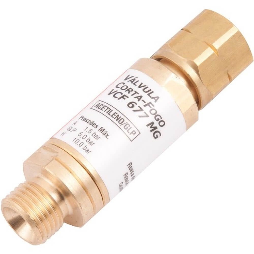 Válvula Corta Fogo Acetinado para Maçarico - 7469000100 - VONDER