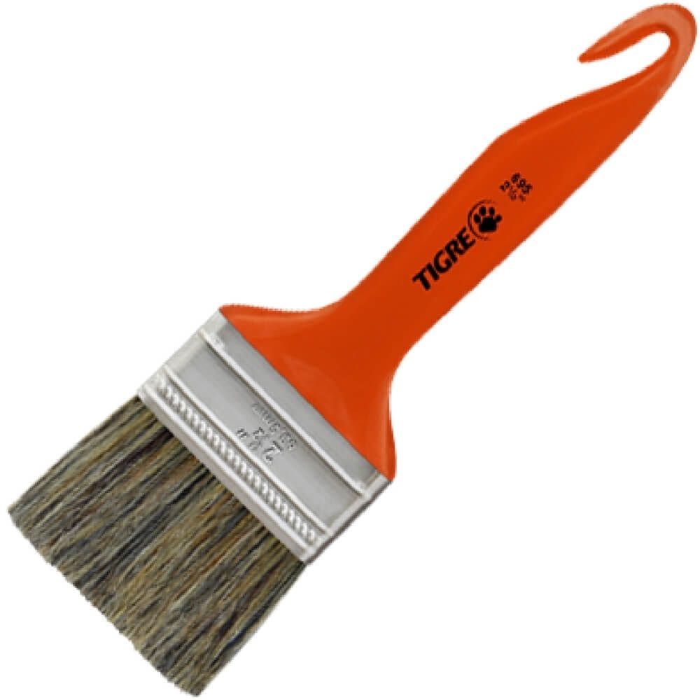Trincha Média 695 Cerda Gris Cabo Anzol 2.1/2”” - 60695010 - PINCÉIS TIGRE