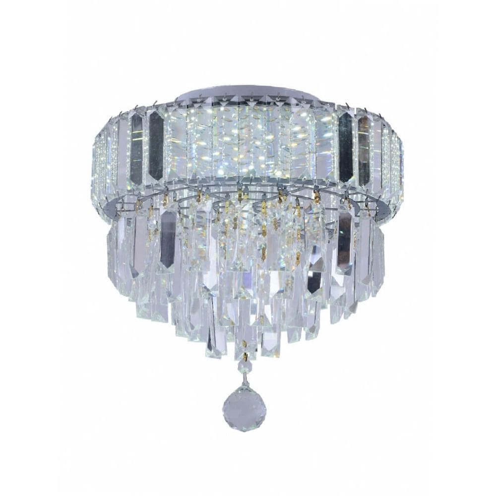 Pendente Redondo Dueto 300 Cristal Transparente 4x G9 - 15050829 - TASCHIBRA