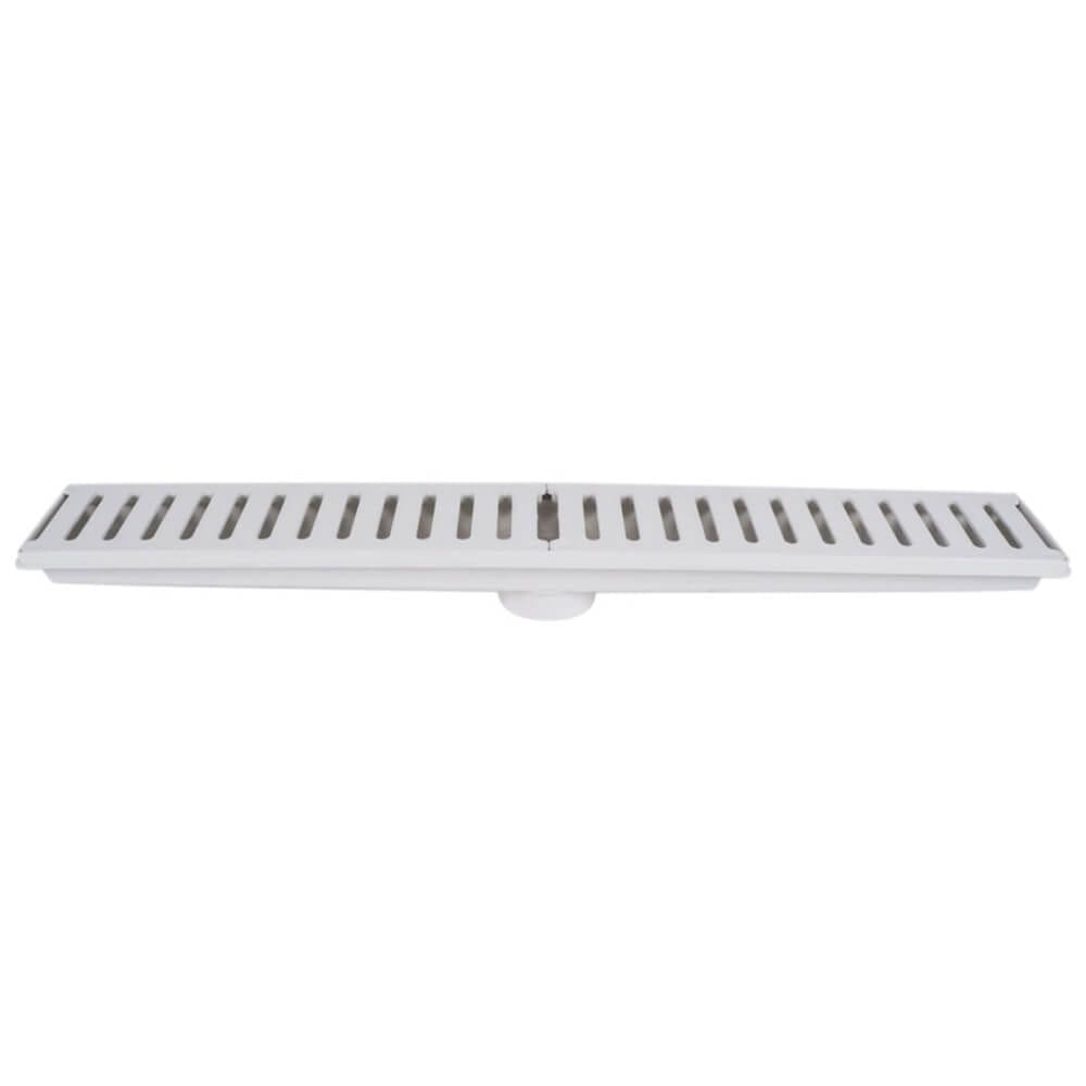 Caixa Coletora com Grelha Branca 15 x 100 cm - 1326 - ESTRELA