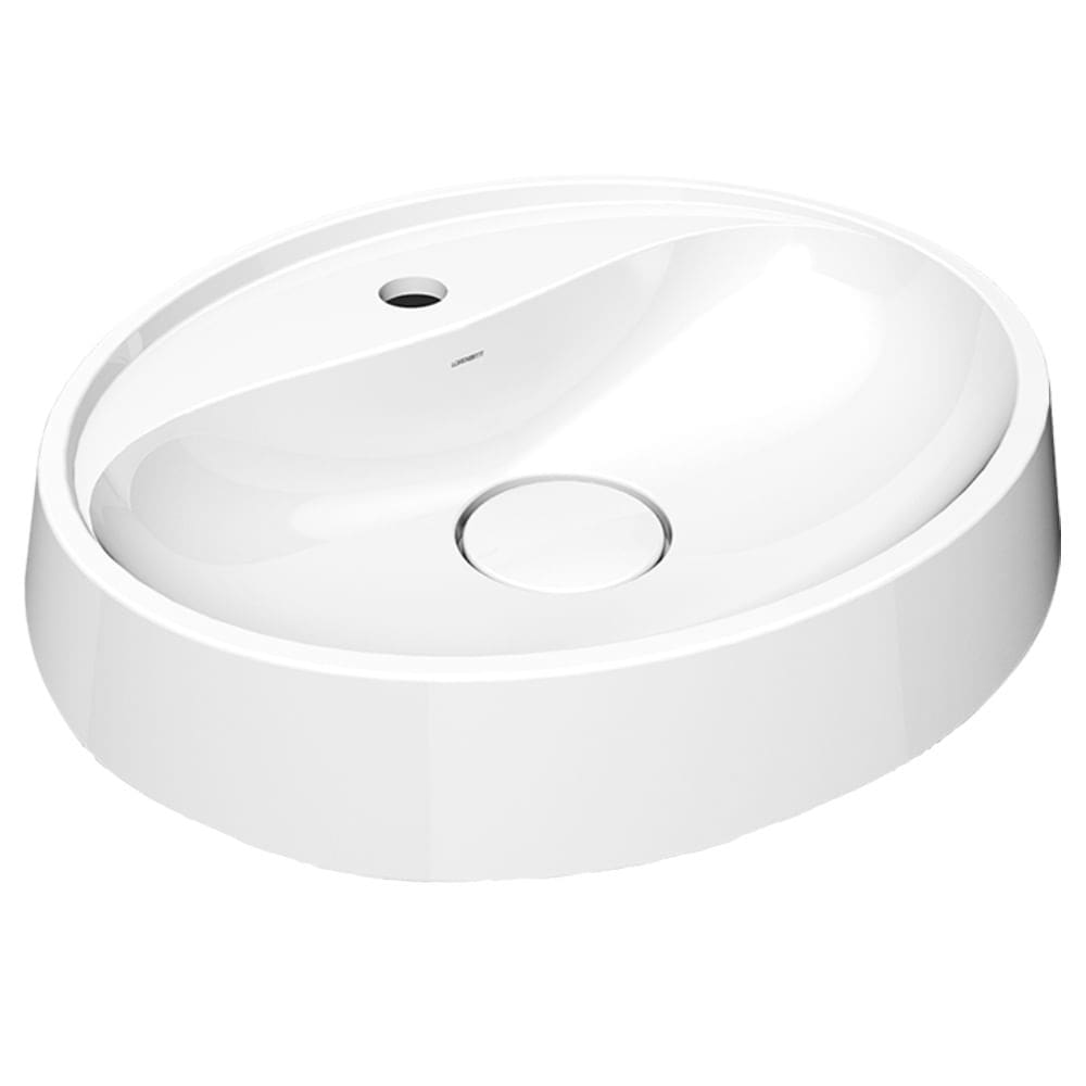 Cuba de Apoio Oval para Mesa 52cmx42,5cm OA-78 Branca - 7713076 - LORENZETTI