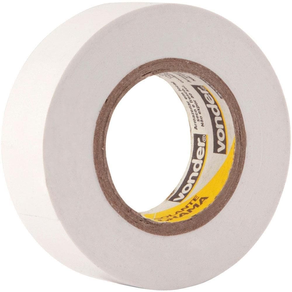 Fita Isolante Branca 19mm x 10 Mts - 11.37.191.021 - VONDER