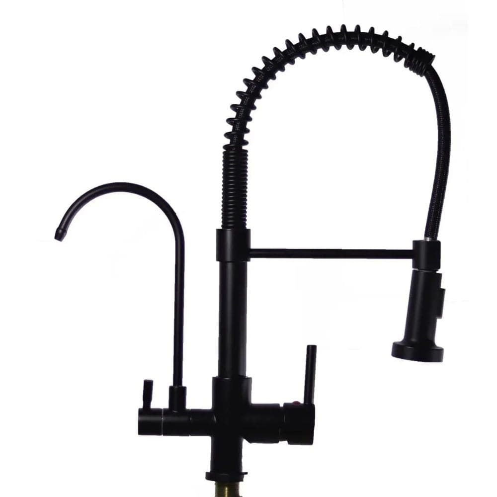 Torneira Gourmet Monocomando com Entrada para Filtro Preta - TOR-006 - STILLUS HOME