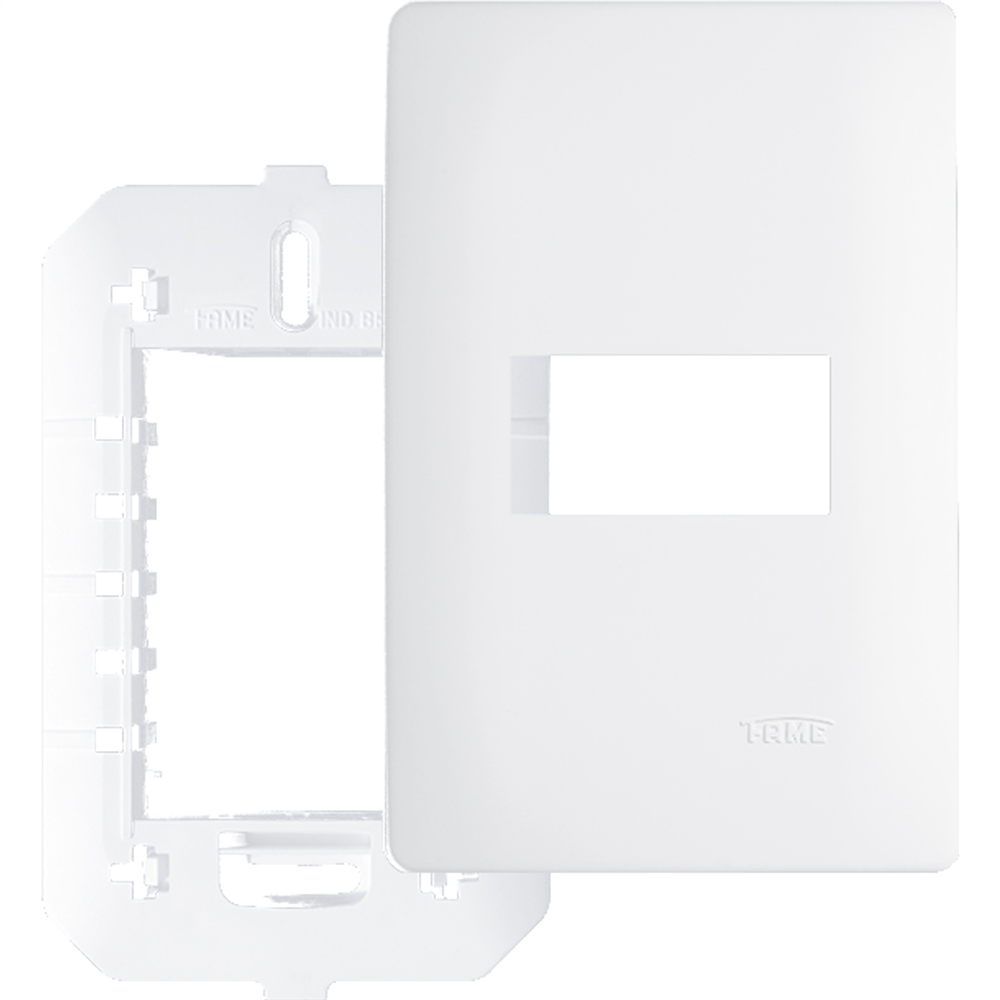 Placa com Suporte 4””x2”” 1 Módulo Horizontal - 3633 - FAME