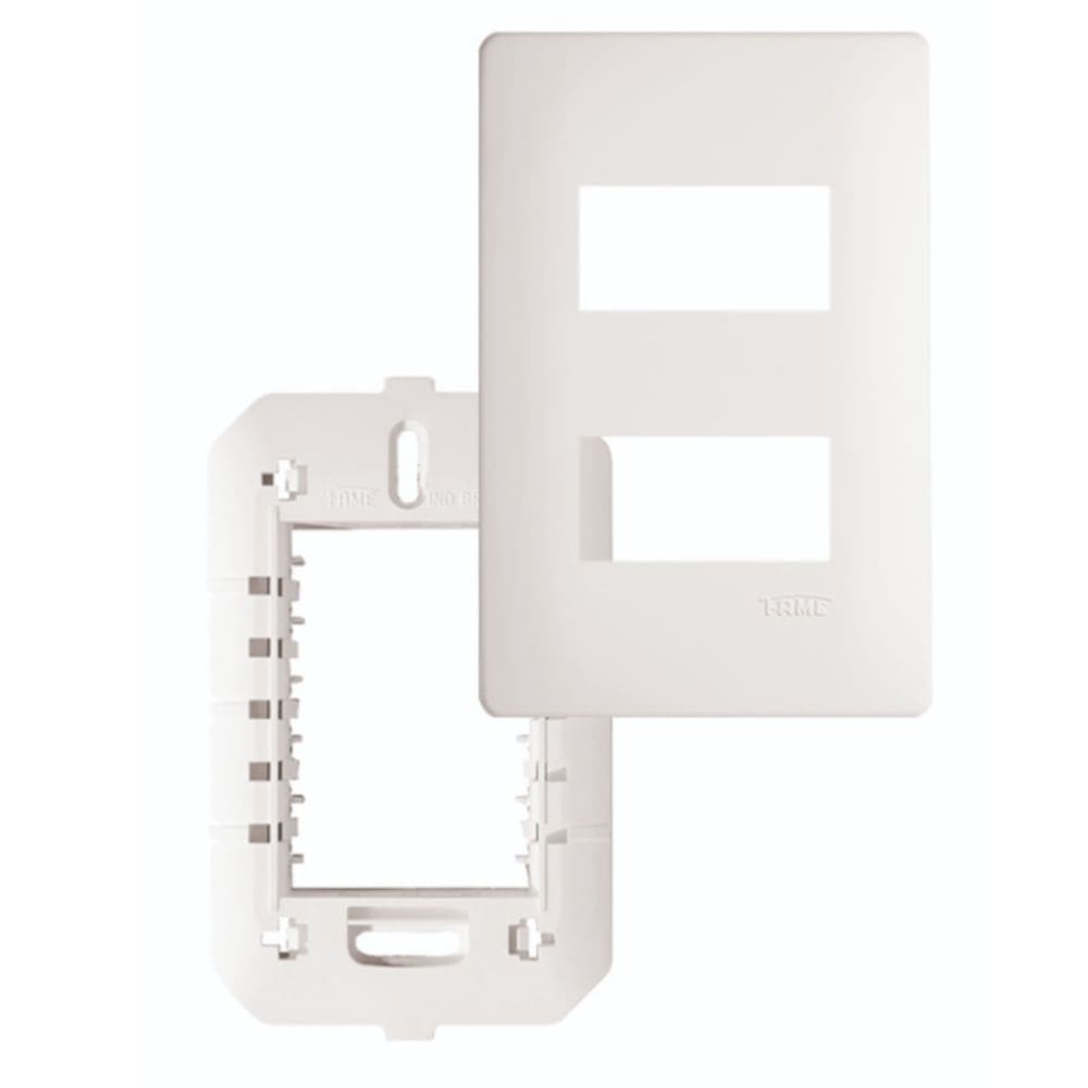 Placa com Suporte 4””x 2”” 2 Módulos Distanciados - 3636 - FAME