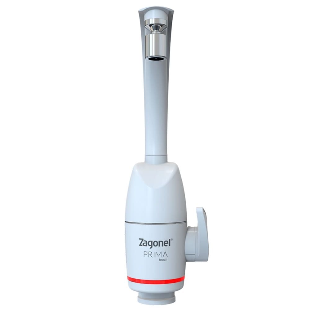 Torneira Prima Eletrônica Branco de Parede 5500 Watts 220 Volts - TPMEL55220BR03 - ZAGONEL
