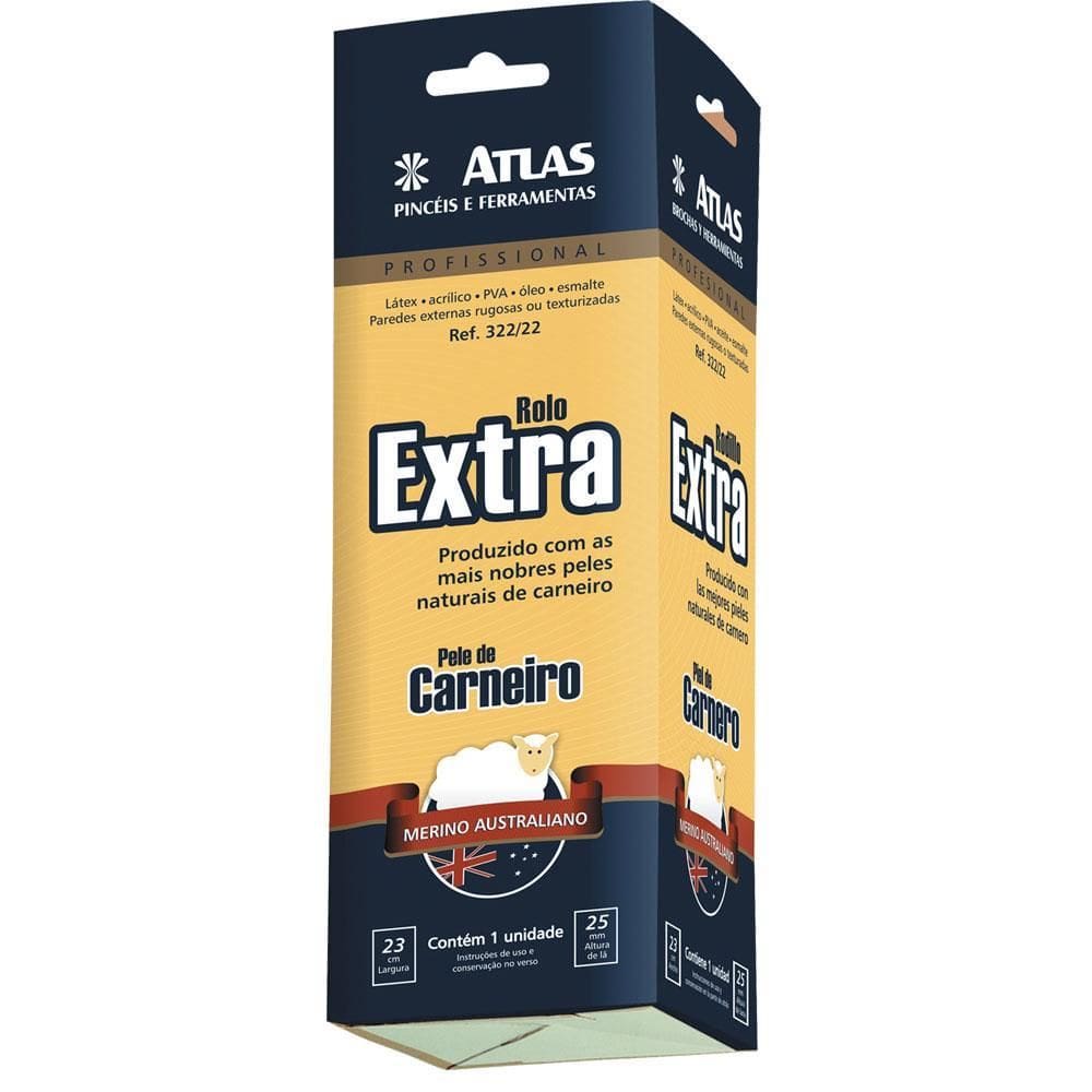 Rolo Pele Extra 25mm x 23cm - 322/22 - PINCEIS ATLAS