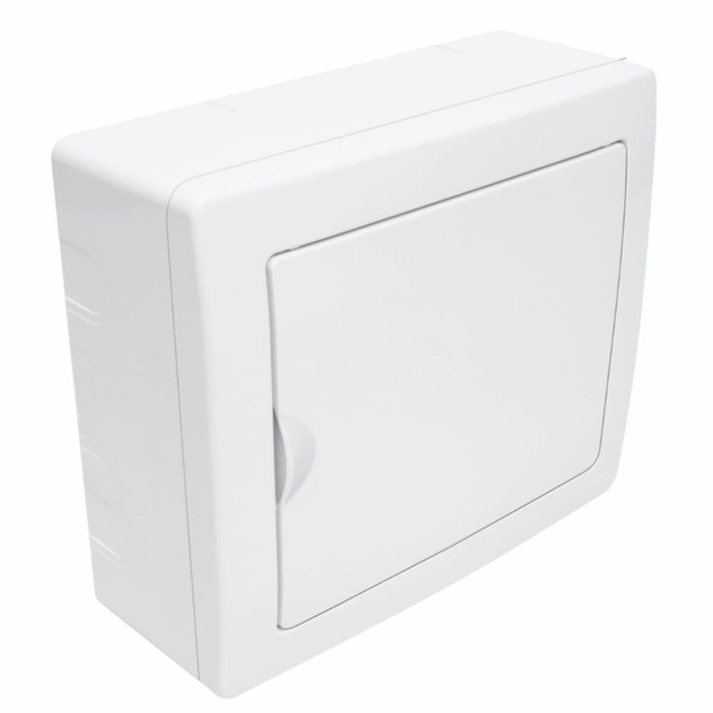 Quadro de Distribuição de Sobrepor para 6 Disjuntores NEMA ou 8 DIN Porta Branca Reversível - 3213 - FAME