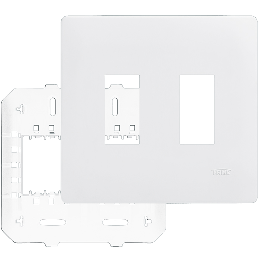 Placa com Suporte 4””x4”” 2 Módulos Verical - 3640 - FAME