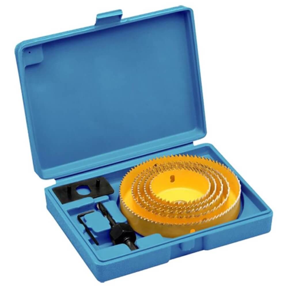 Kit de Serras Copo de Aço Cromado 2.1/2”” a 5”” com 8 Peças - 8749 - BRASFORT