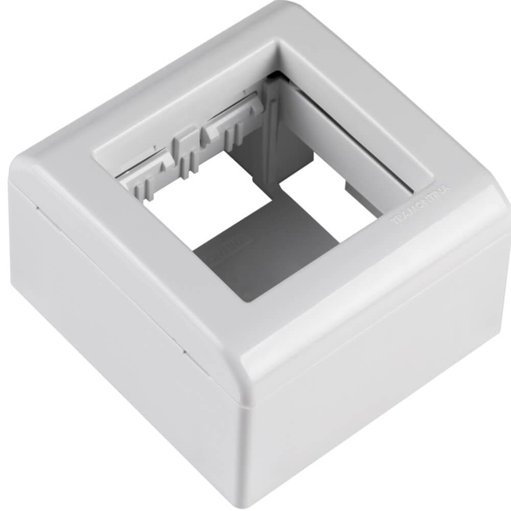 Caixa de Sobrepor Branca de 2 Postos Lixflex - 57303002 - TRAMONTINA