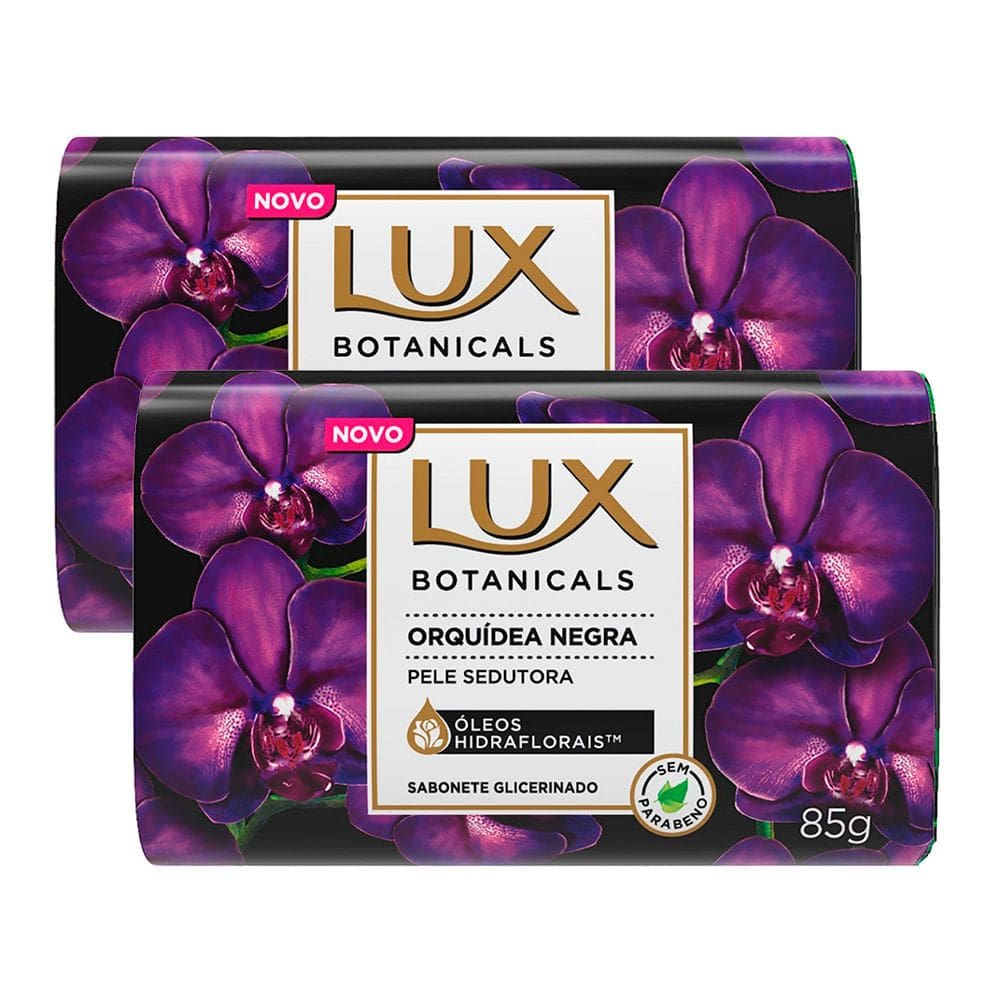 Kit 2 Sabonete em Barra Lux Botanicals Orquídea Negra 85g